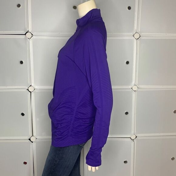 Athleta Purple 1/4 Zip Running Pullover Shirt Size Large - Picture 6 of 11